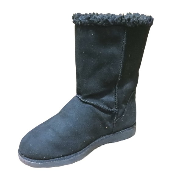 SO Black Short Suede Winter boots "Size 6" - Picture 4 of 8